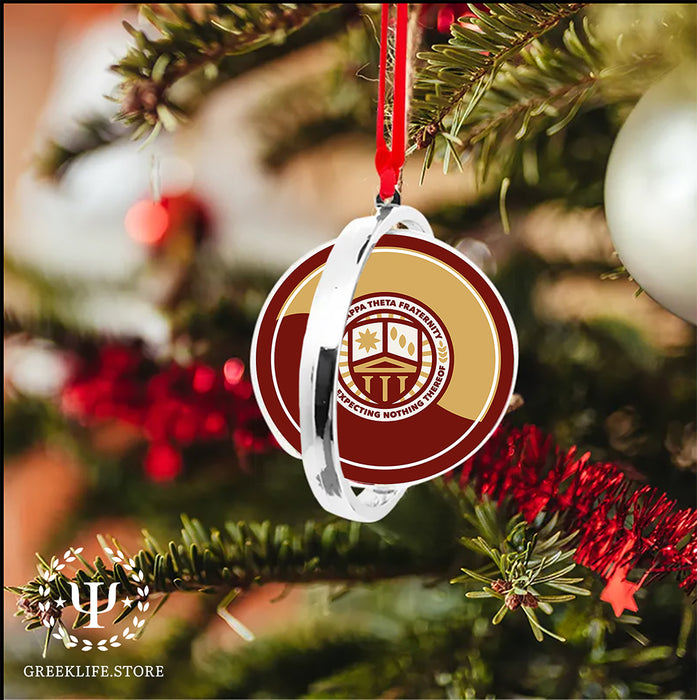 Phi Kappa Theta Christmas Reversible Flat Round Ornament