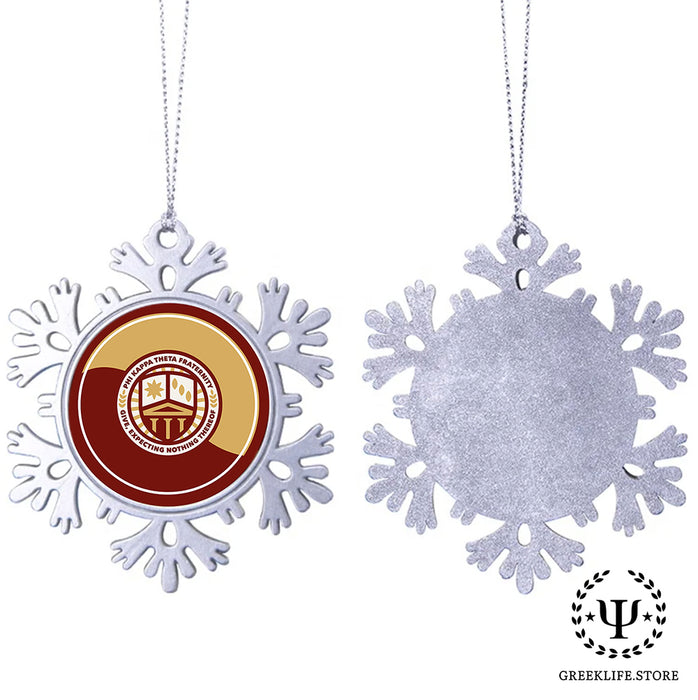 Phi Kappa Theta Christmas Ornament - Snowflake Metal