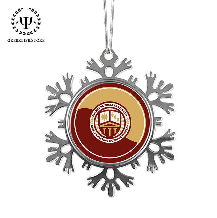 Phi Kappa Theta Christmas Ornament - Snowflake Metal
