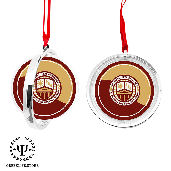 Phi Kappa Theta Christmas Reversible Flat Round Ornament