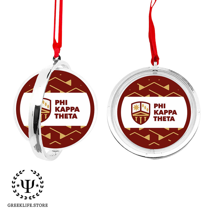 Phi Kappa Theta Christmas Reversible Flat Round Ornament