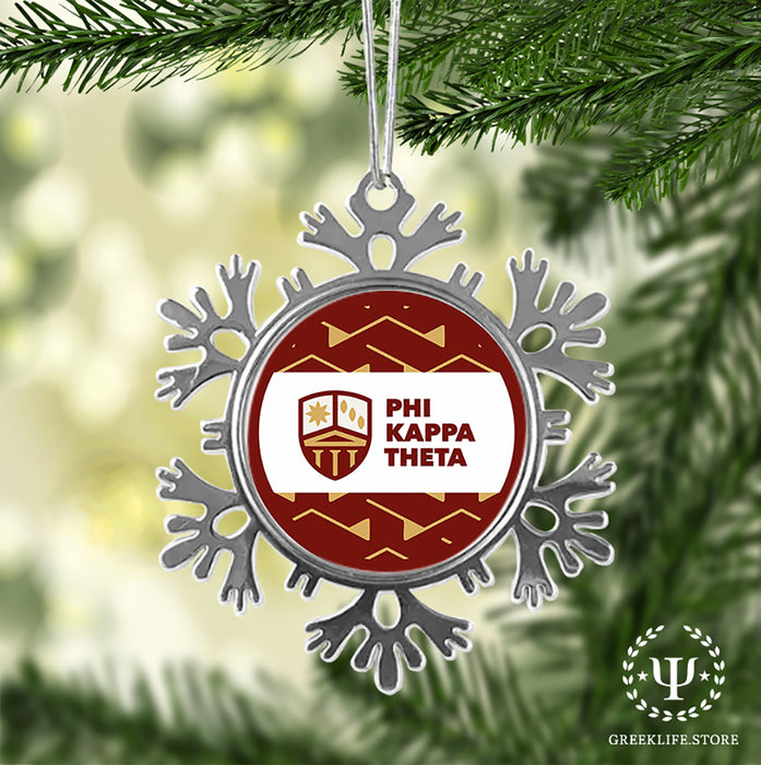 Phi Kappa Theta Christmas Ornament - Snowflake Metal