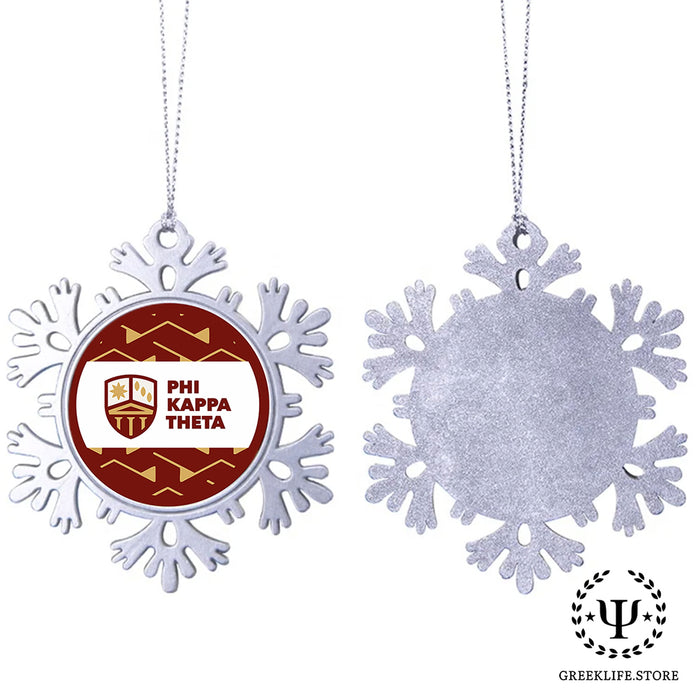 Phi Kappa Theta Christmas Ornament - Snowflake Metal