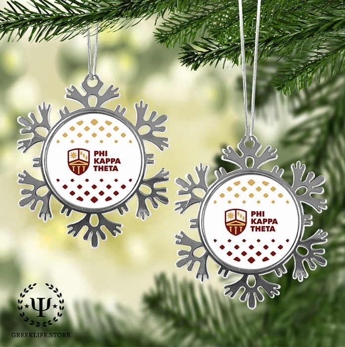 Phi Kappa Theta Christmas Ornament - Snowflake Metal