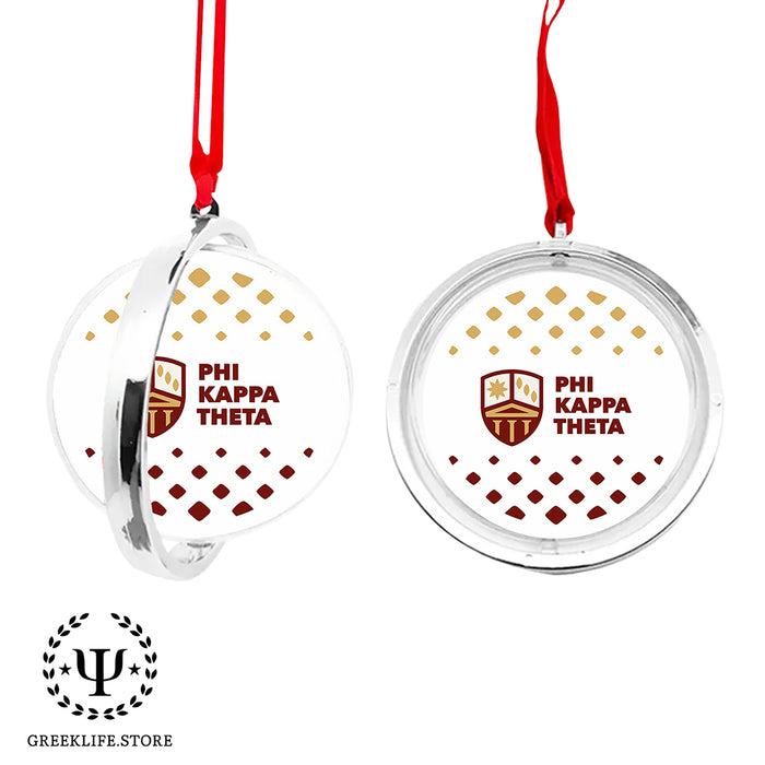 Phi Kappa Theta Christmas Reversible Flat Round Ornament