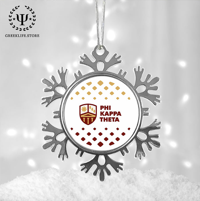 Phi Kappa Theta Christmas Ornament - Snowflake Metal