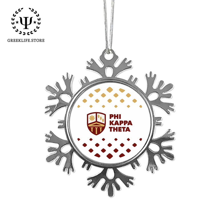 Phi Kappa Theta Christmas Ornament - Snowflake Metal