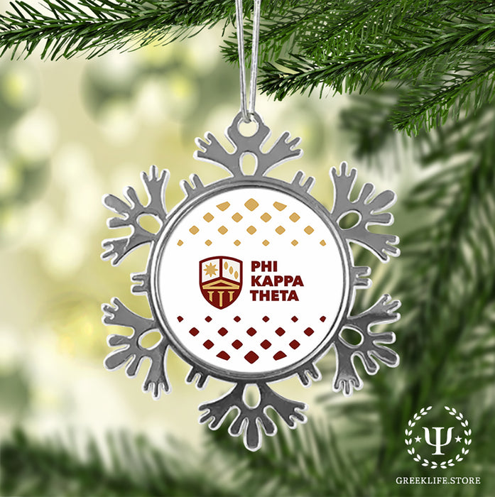 Phi Kappa Theta Christmas Ornament - Snowflake Metal