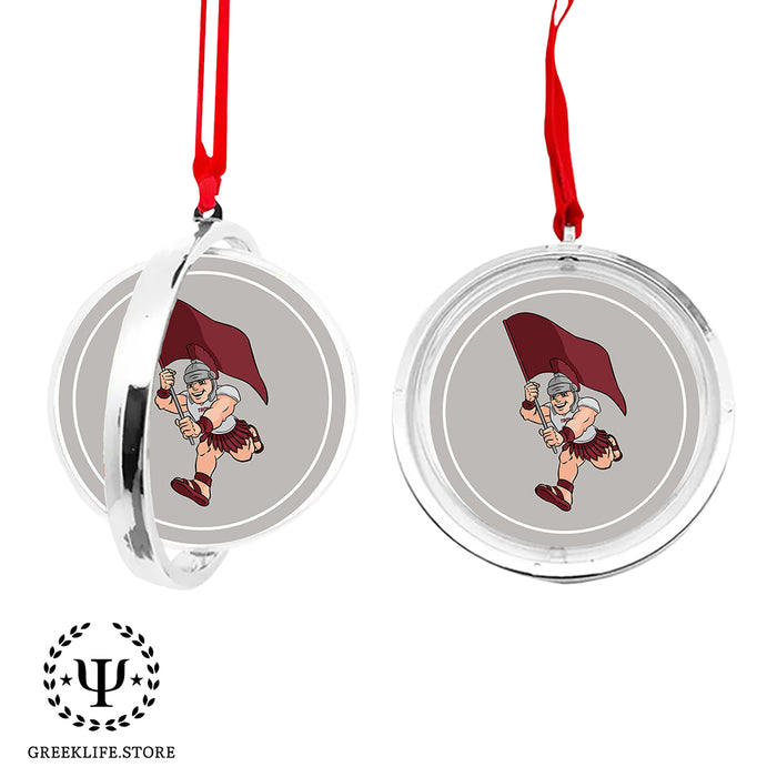 Troy University Christmas Reversible Flat Round Ornament