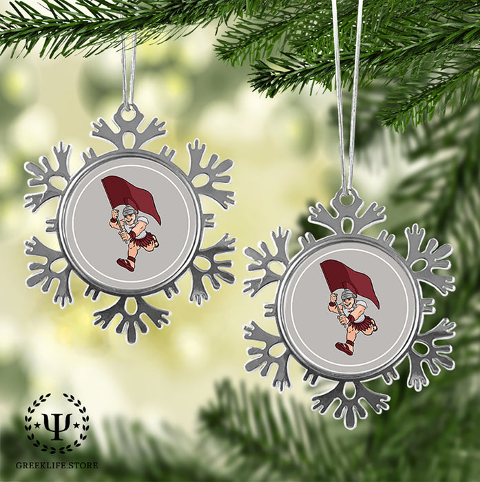 Troy University Christmas Ornament - Snowflake Metal