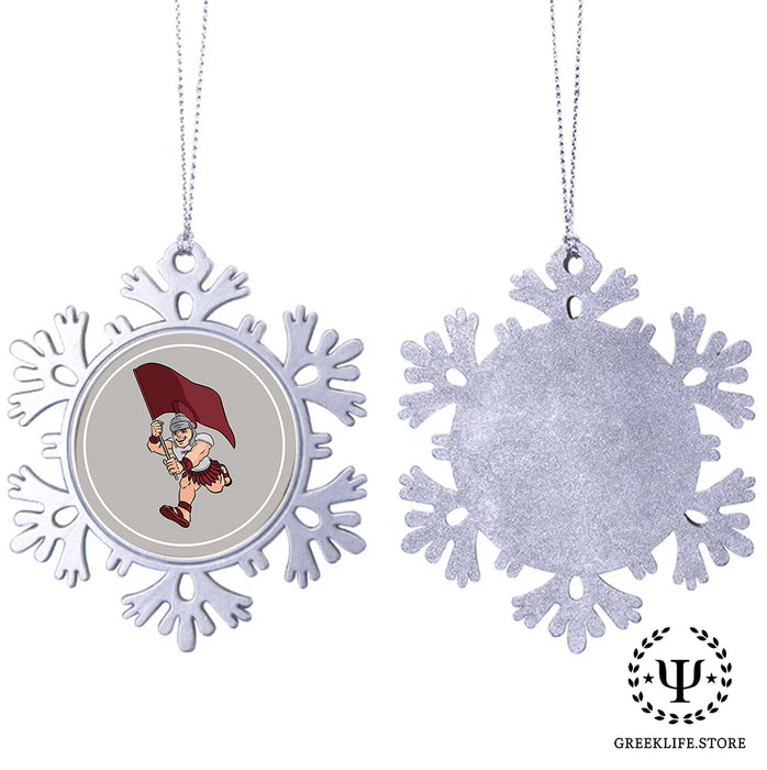 Troy University Christmas Ornament - Snowflake Metal