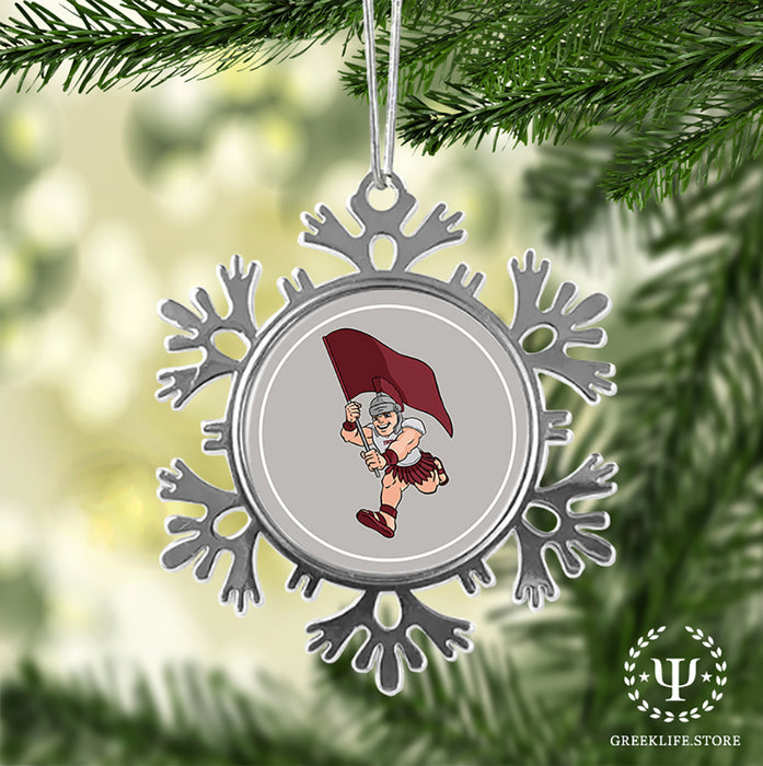 Troy University Christmas Ornament - Snowflake Metal