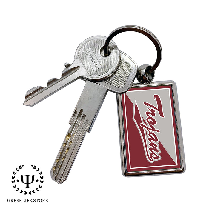 Troy University Keychain Rectangular