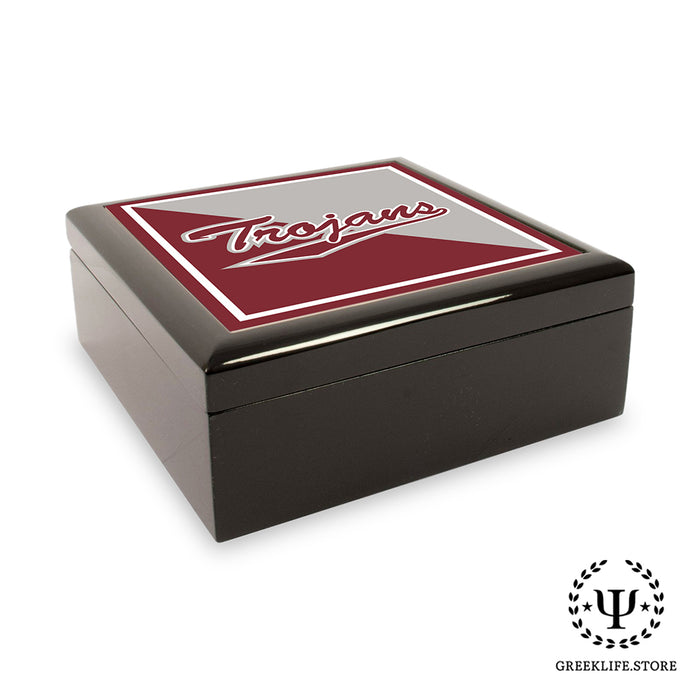 Troy University Keepsake Box Wooden