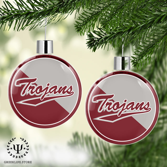 Troy University Christmas Ornament Flat Round