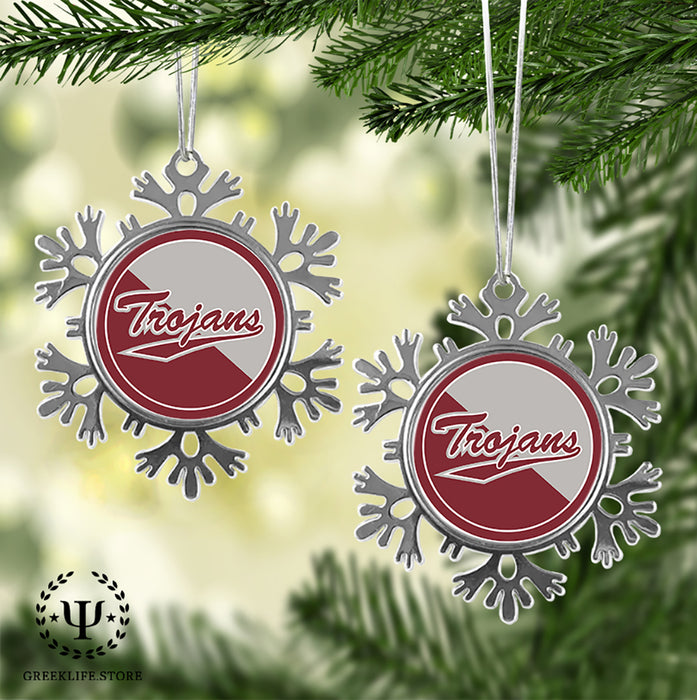 Troy University Christmas Ornament - Snowflake Metal