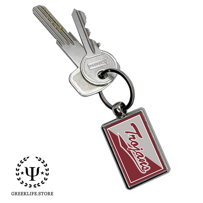 Troy University Keychain Rectangular