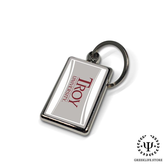 Troy University Keychain Rectangular