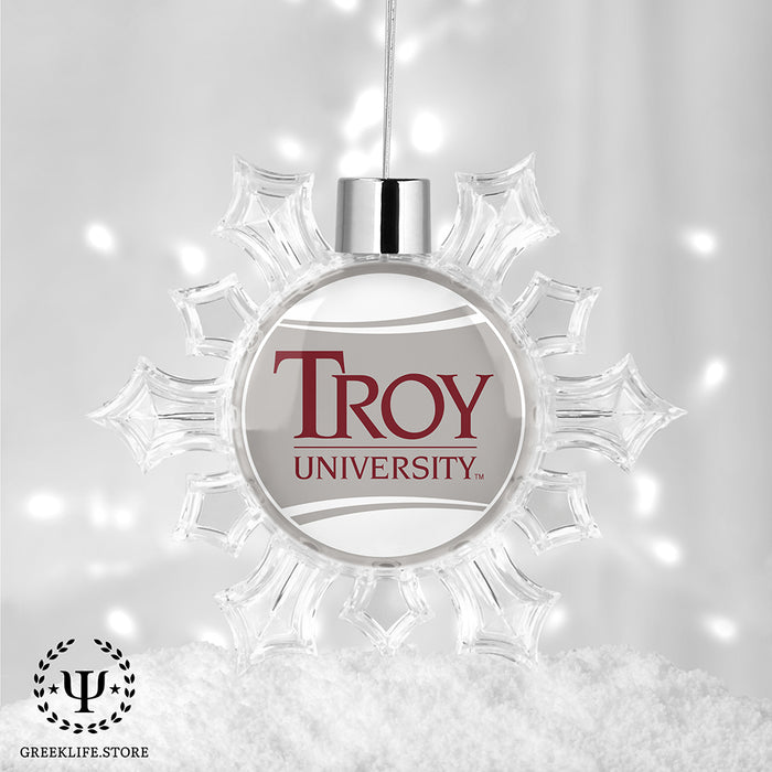 Troy University Christmas Ornament - Snowflake