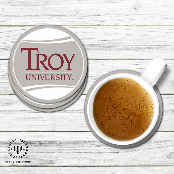 Troy University Beverage coaster round (Set of 4)