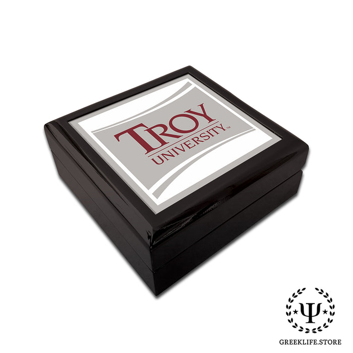 Troy University Keepsake Box Wooden