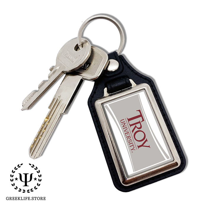 Troy University Keychain Rectangular