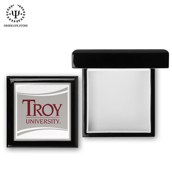 Troy University Keepsake Box Wooden