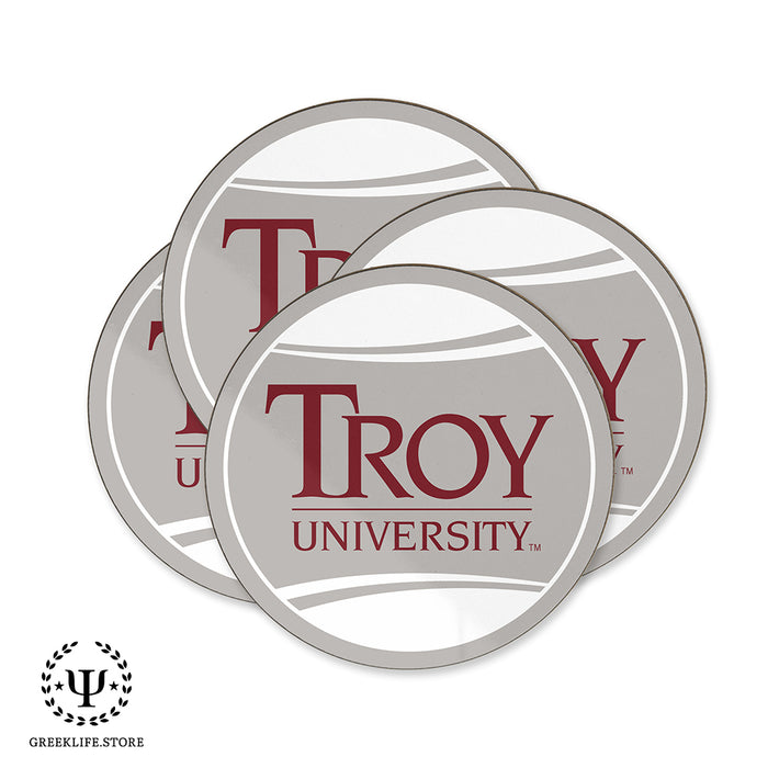 Troy University Beverage coaster round (Set of 4)