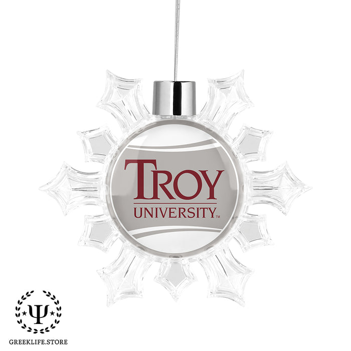 Troy University Christmas Ornament - Snowflake