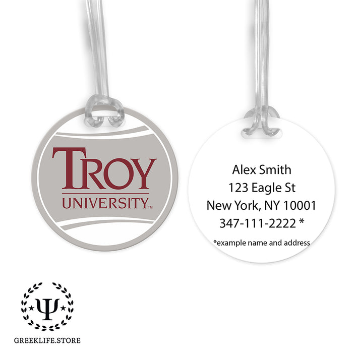 Troy University Luggage Bag Tag (round)