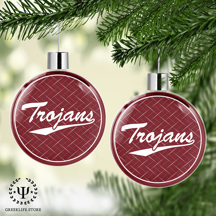 Troy University Christmas Ornament Flat Round