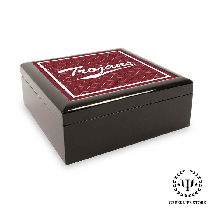 Troy University Keepsake Box Wooden