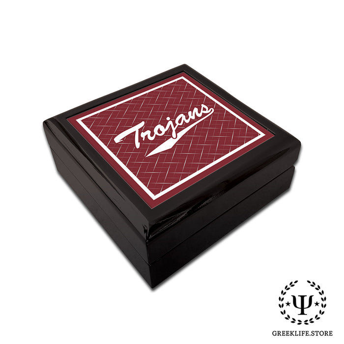 Troy University Keepsake Box Wooden