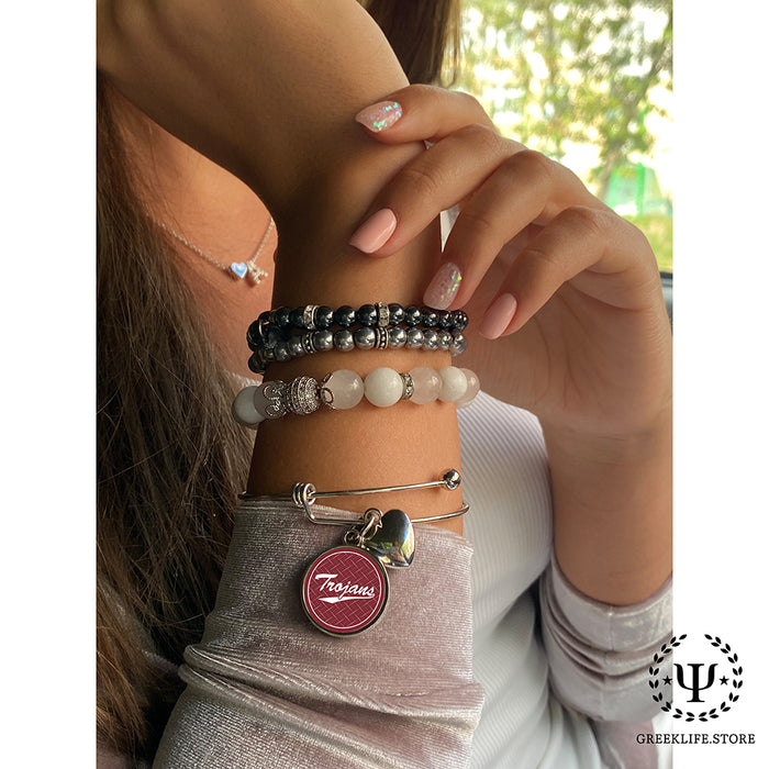 Troy University Round Adjustable Bracelet