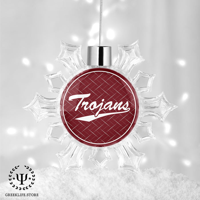 Troy University Christmas Ornament - Snowflake