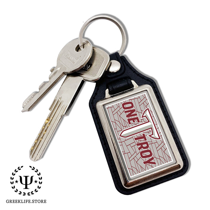 Troy University Keychain Rectangular