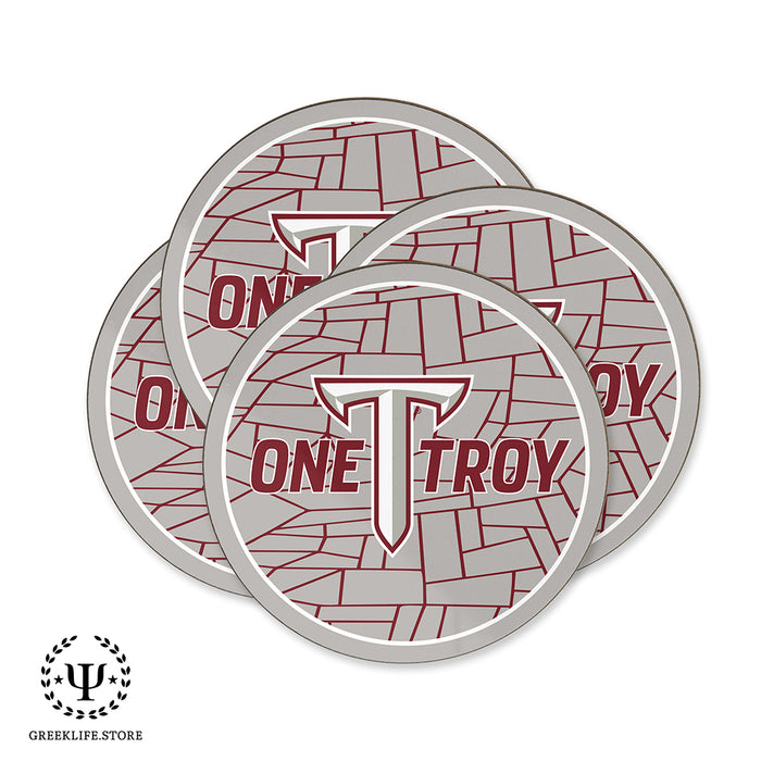 Troy University Beverage coaster round (Set of 4)