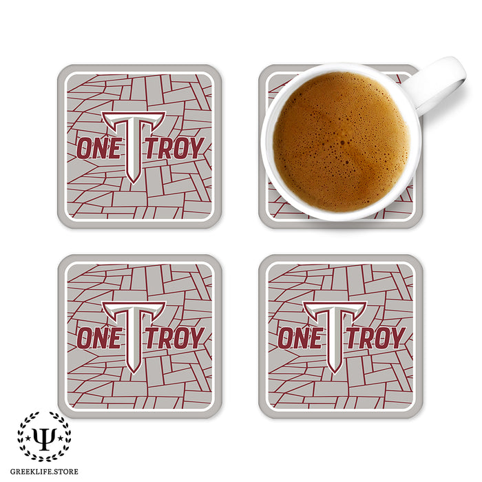 Troy University Beverage Coasters Square (Set of 4)