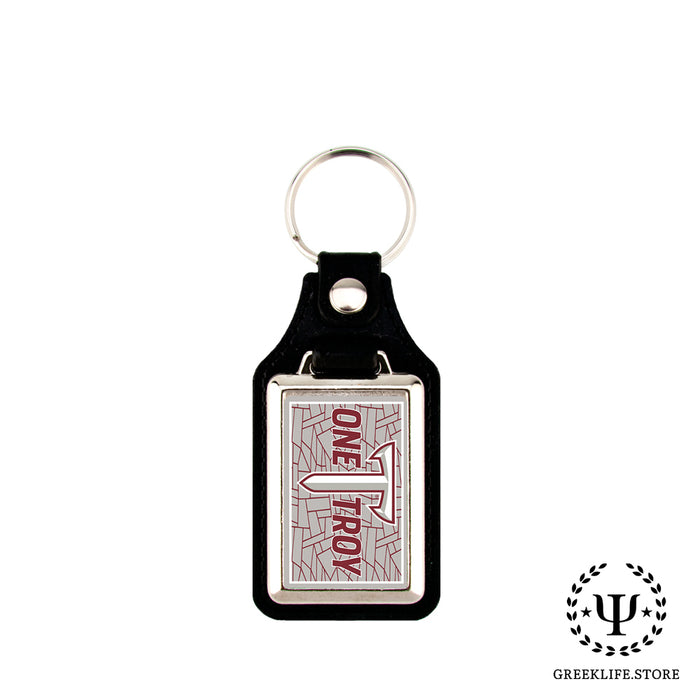 Troy University Keychain Rectangular