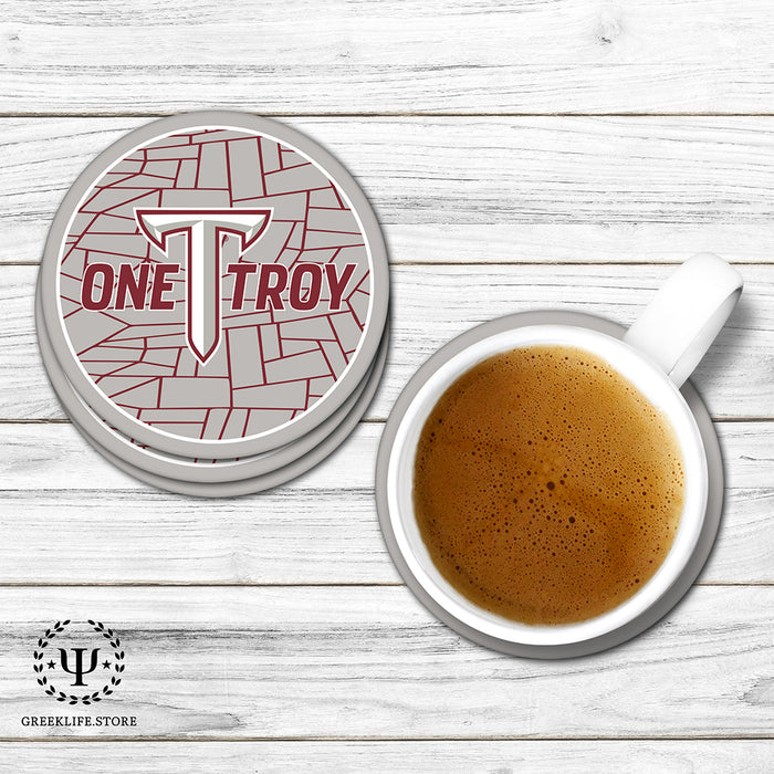 Troy University Beverage coaster round (Set of 4)