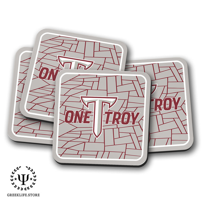 Troy University Beverage Coasters Square (Set of 4)