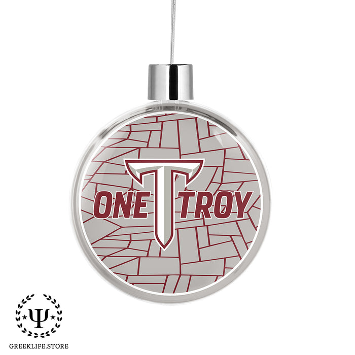 Troy University Christmas Ornament Flat Round