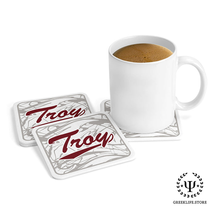 Troy University Beverage Coasters Square (Set of 4)