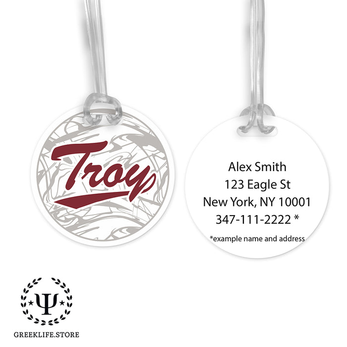 Troy University Luggage Bag Tag (round)