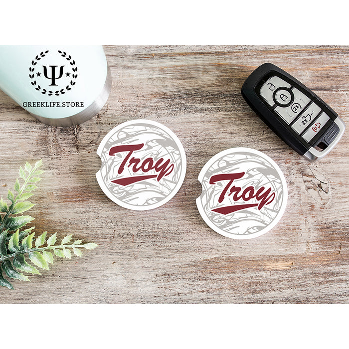 Troy University Car Cup Holder Coaster (Set of 2)