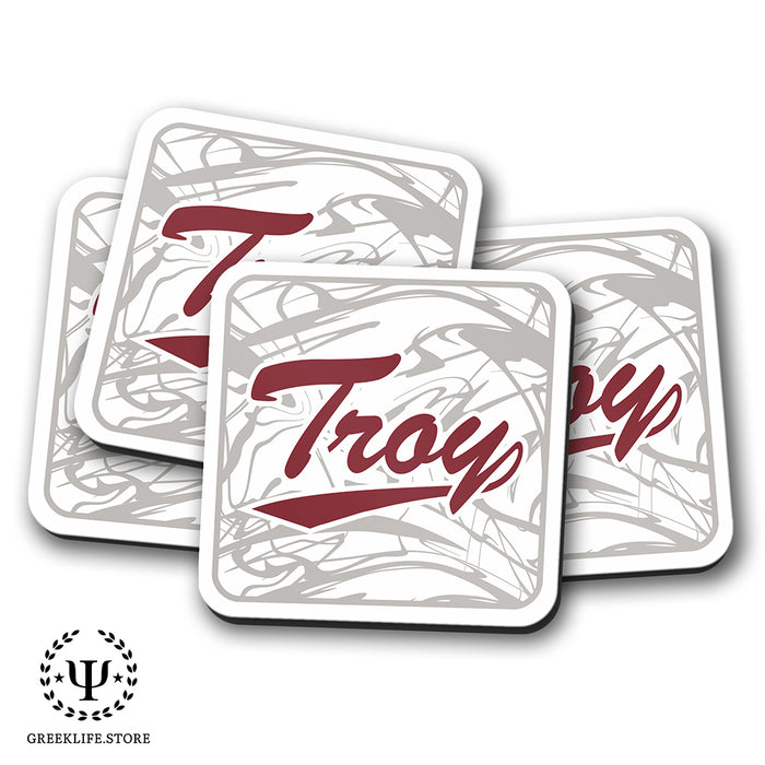 Troy University Beverage Coasters Square (Set of 4)