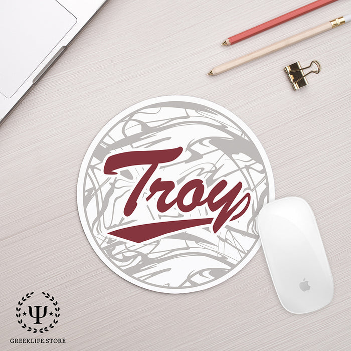 Troy University Mouse Pad Round