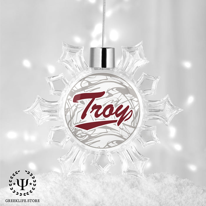 Troy University Christmas Ornament - Snowflake