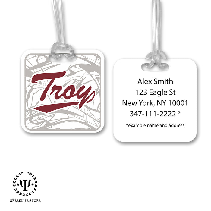 Troy University Luggage Bag Tag (square)