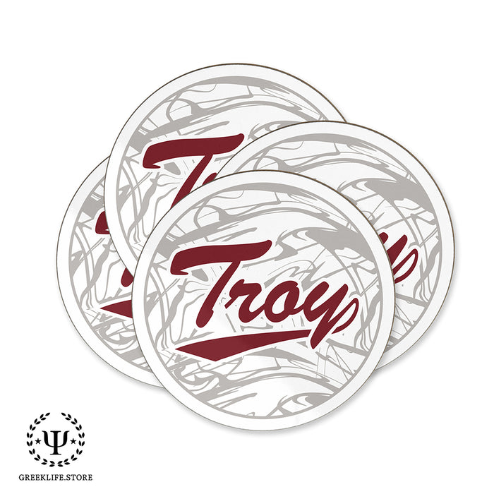 Troy University Beverage coaster round (Set of 4)